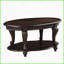 Table basse 42 po à 2 niveaux pour salon avec pieds en bois massif, placage résistant à la chaleur, assemblage facile-2069544612