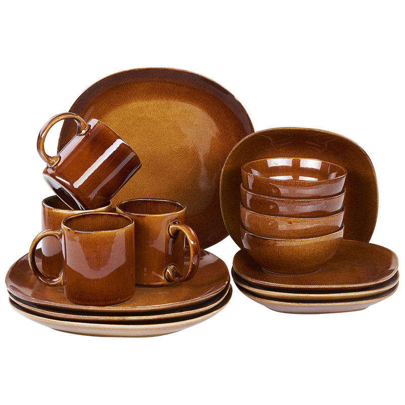 Damya Piece Handmade Stoneware Dinnerware Set - Service for 4