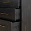 Commode double 9 tiroirs en bois massif Darabont