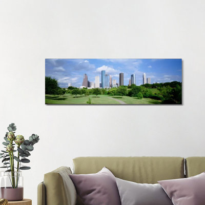 Cityscape, Houston, TX by Panoramic Images - Wrapped Canvas Panoramic Print