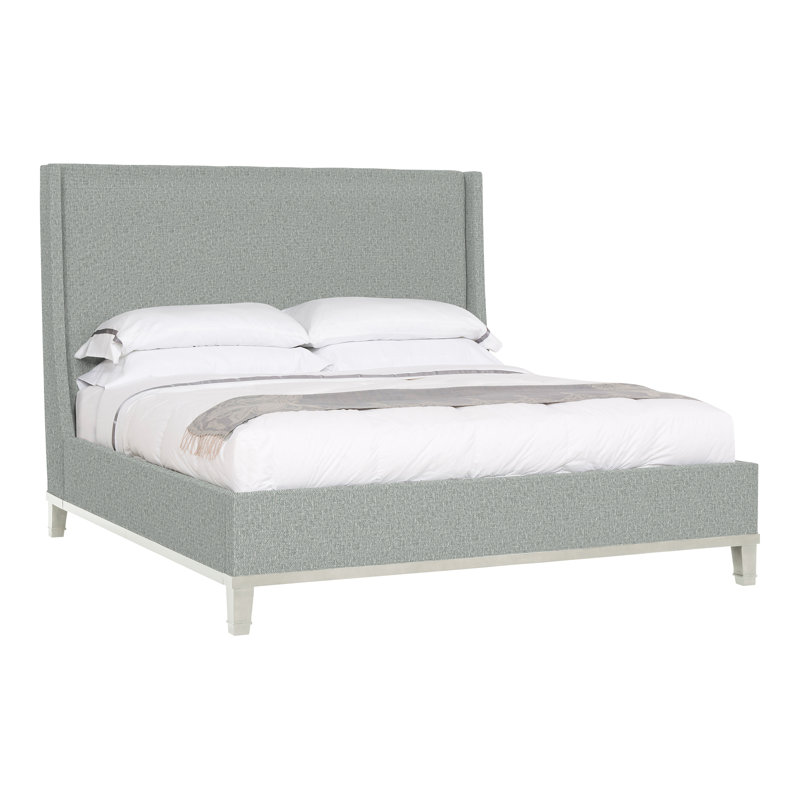 Michael Weiss Upholstered Wingback Bed, Wrenn, Nomad Snow Crypton® Chenille