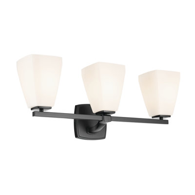 23.75" 3-Light Vanity Light with Water Glass