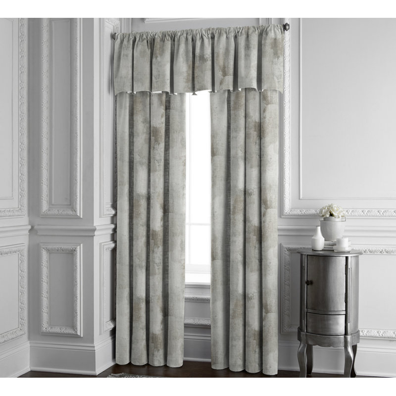 Drapery Linen Solid Room Darkening Rod Pocket Single Curtain Panel, Blue, 50" W x 96" L