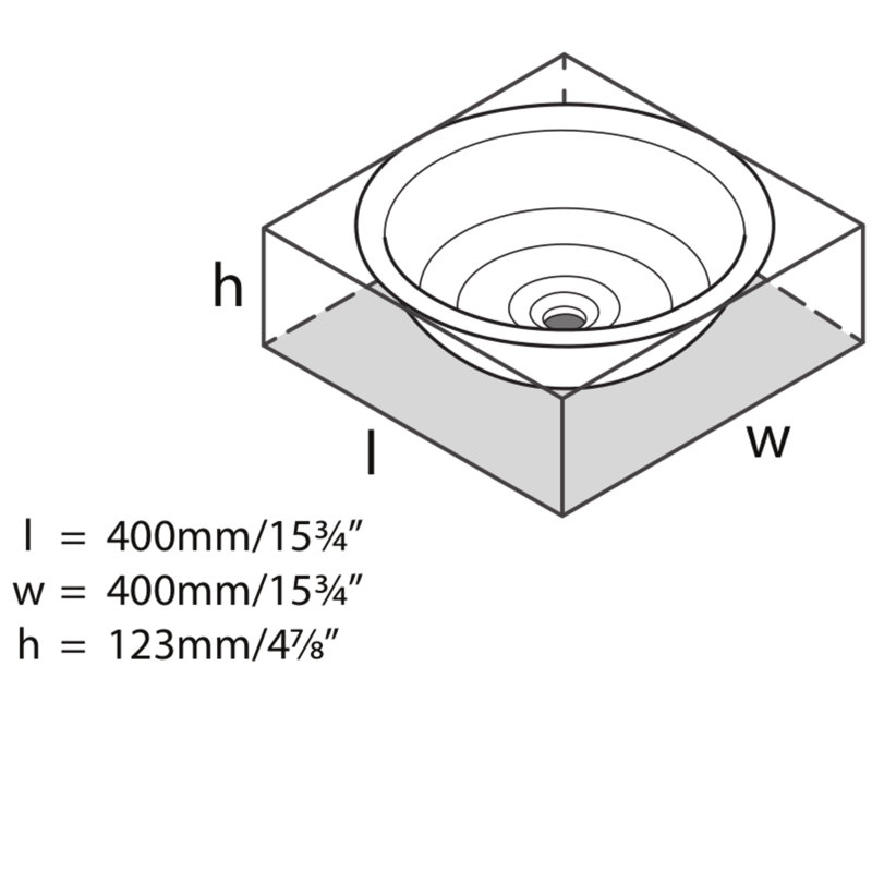 Drayton 15.75'' L Bathroom Sink
