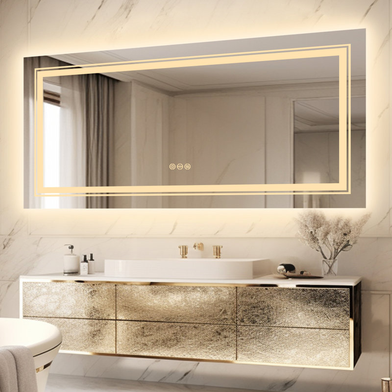 Shymel Rectangle Wall Mirror, 31" x 59.5"
