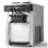 Machine à crème glacée commerciale, rendement de 20 à 28 L / H, machine à crème glacée à saveur de service à 3 saveurs de 2200 W avec 2 trémies de 6 L et trémie d'agitation, pré-refroidissement autonettoyant pour les magasins de desserts