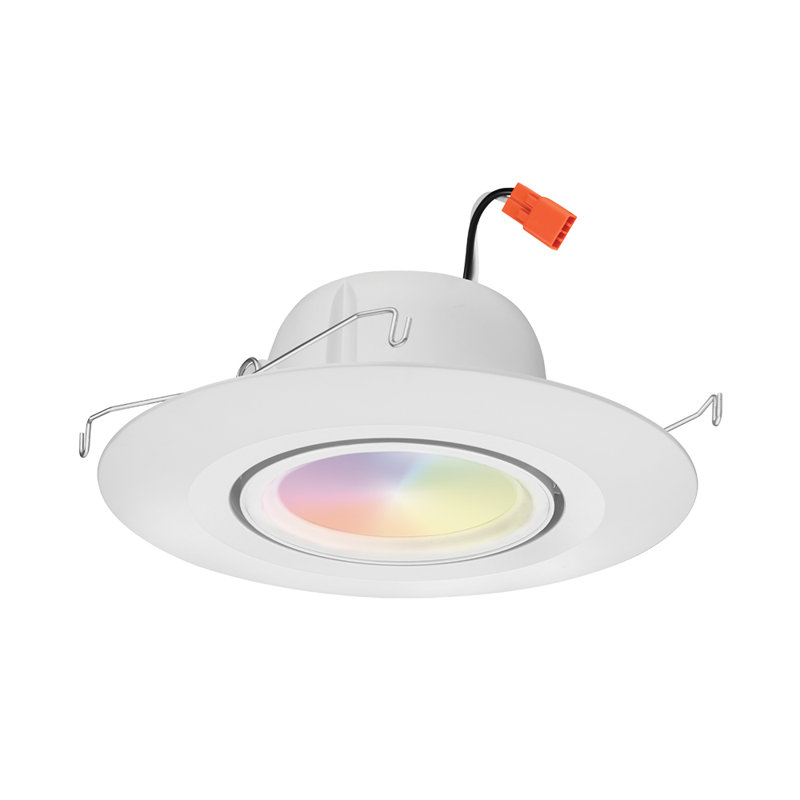 6'' Selectable Color Temperature 9 Watt Dimmable IC Rated Standard Recessed Lighting Kit