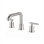 Round 8" Widespread Lavatory Faucet With Low Spout & Lever Handles Chrome
