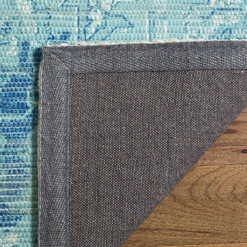 Tapis géométrique tissé à la main Joppatowne, Rectangle 8 pi x 10 pi