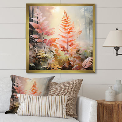 " Peach Ferns Romantic Impression "