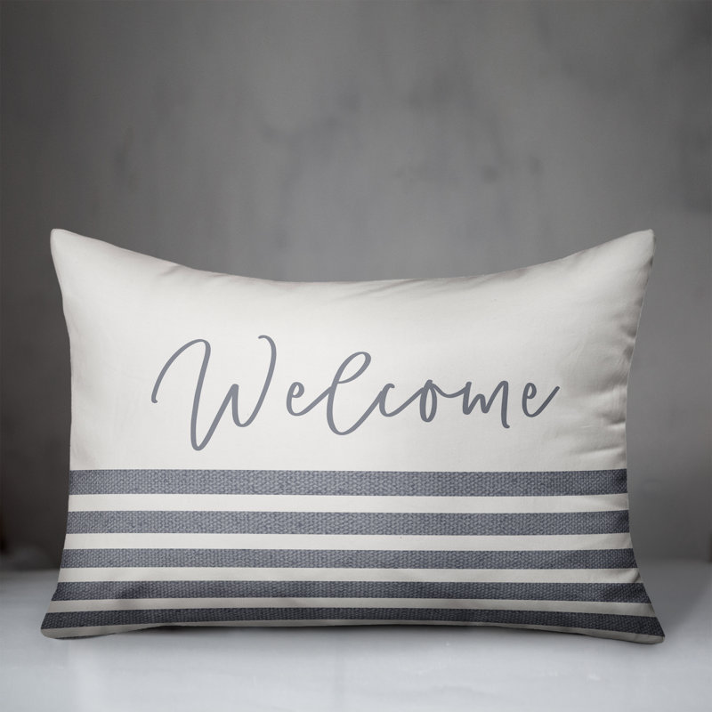 Outdoor Throw Pillow, Blue