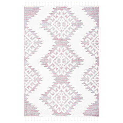 ImraanMoroccan Tassel Shag Performance Ikat Rug