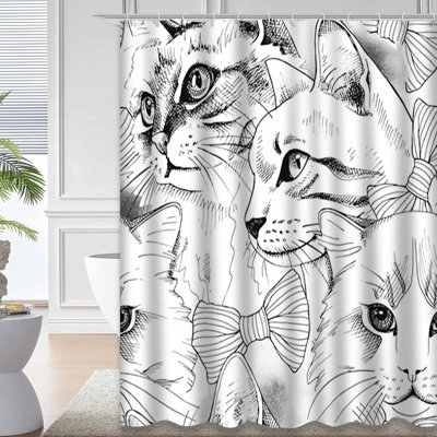 Rideau de douche Cats Tie