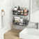 Stainless Adhesive Shower Caddy with Hooks