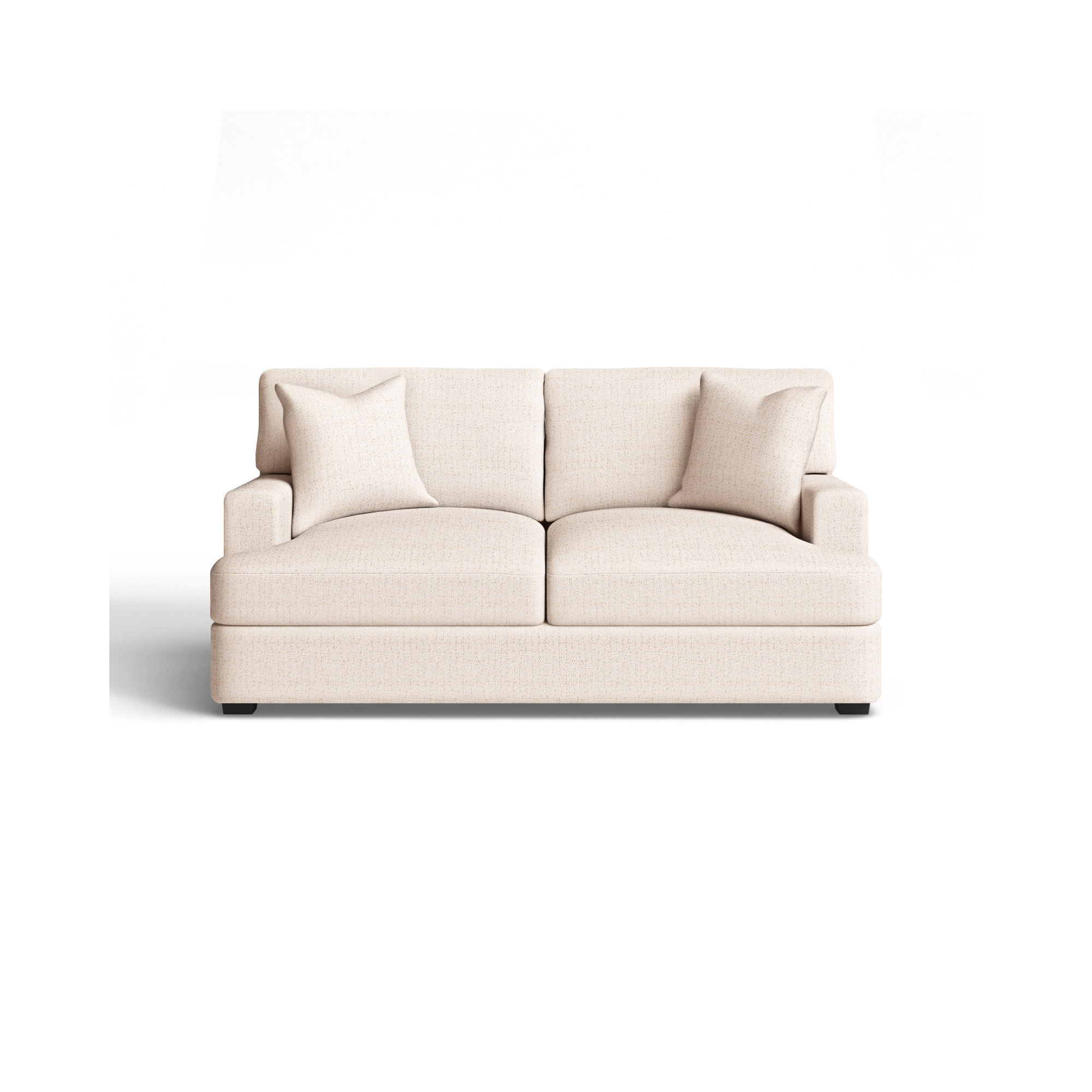 Emilio 65'' Upholstered Loveseat, Macc Vanilla