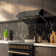 Bari Espresso 30" Under Cabinet 400CFM Range Hood, with additional Brass Filter Handles