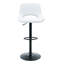 Ensemble de 2 tabourets de bar réglables Modern Modern, tissu en lin gris clair, peut supporter jusqu'à 250 lb-125536231