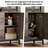 68.9"H Ladder Bookcase With 3 Drawers, 1 Cabinet With Adjustable Shelf-631607327