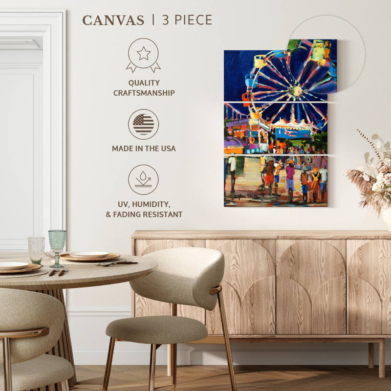 Kerner Night Carnival, 38" H x 24" W