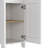 Linen Cabinet Jannes, Two Open Shelves, Single Door, Light Oak / White Finish-1555772915
