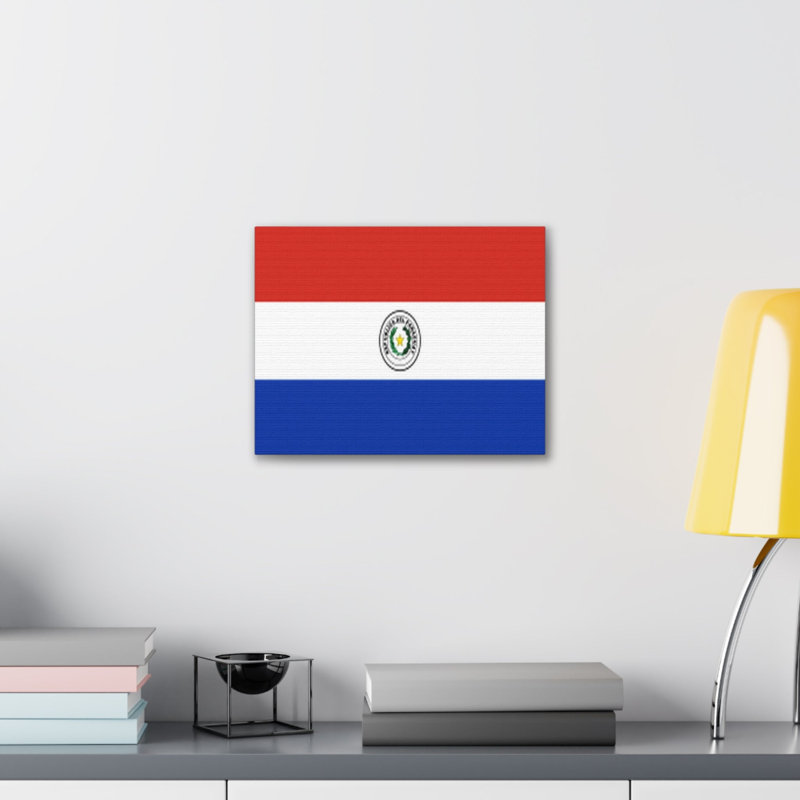 " Paraguay Country Flag " Print, 11" H x 14" W