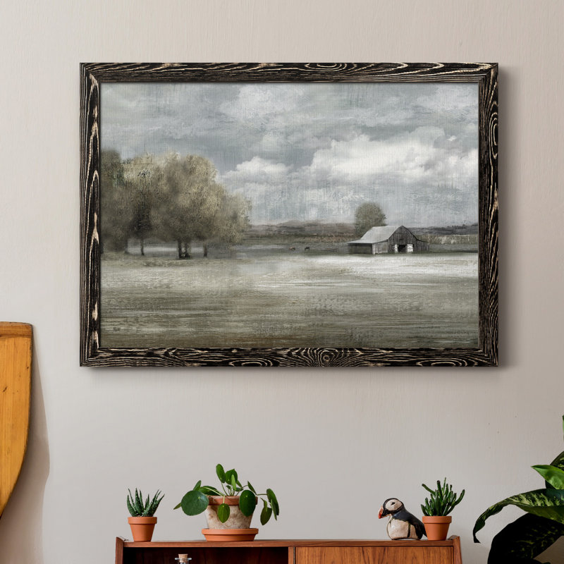 Country Quiet - Peinture sur toile encadrée, Noir, H 31 po x l 44 po x P 1 po
