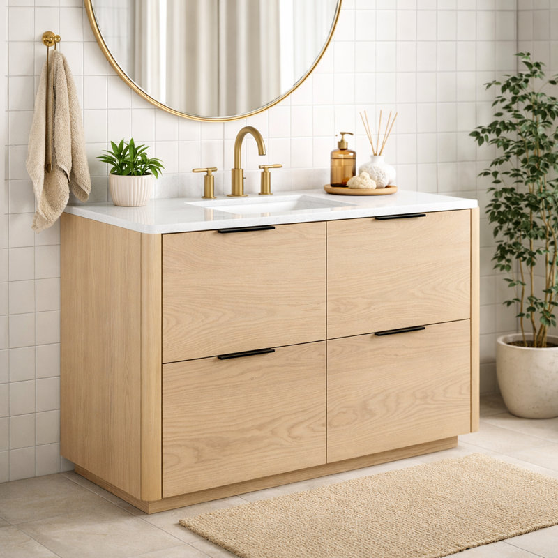48" Single Sink Tahani Vanity, Natural