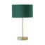 Dadiva Brushed Chrome Stem Table Lamp with Velvet Reni Shade-412353864-412353858-412353856