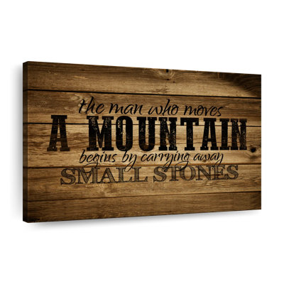 «Who Moves A Mountain», citation
