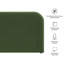 Tête de lit Doron en velours haute performance antitaches, couleur vert mousse, pour lit double-1234972625