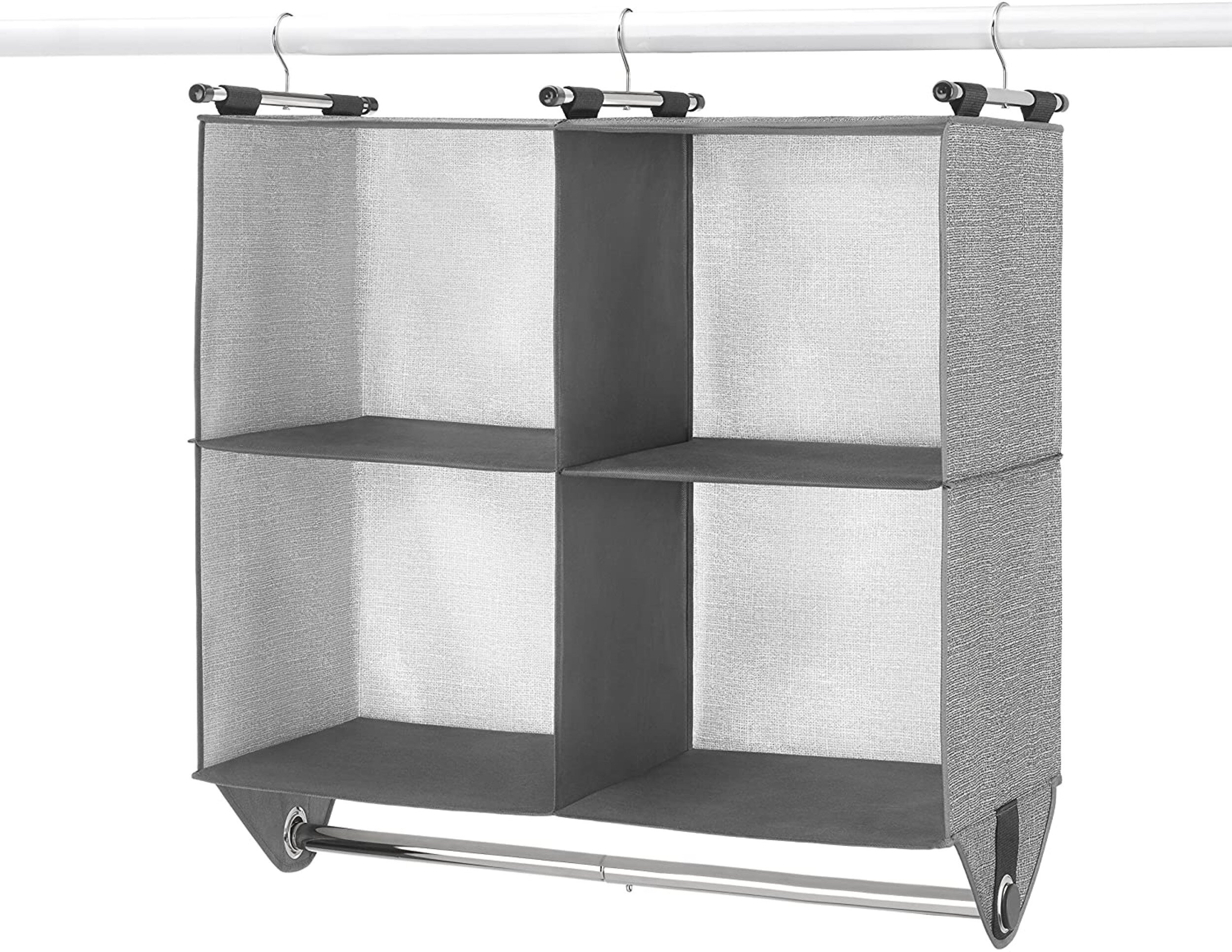 ClosetMaid Capsule 3-Cube Hanging Fabric Closet Organizer - Black