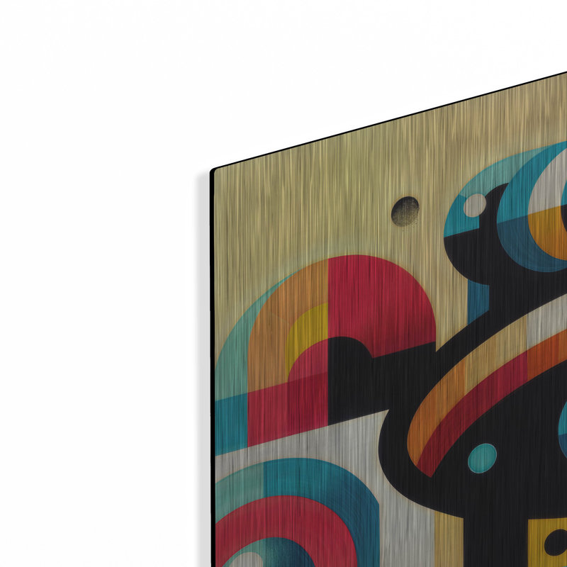  «Abstract Coffee Cup 1» par Rey Klimt, art mural en métal, 36 po x 36 po