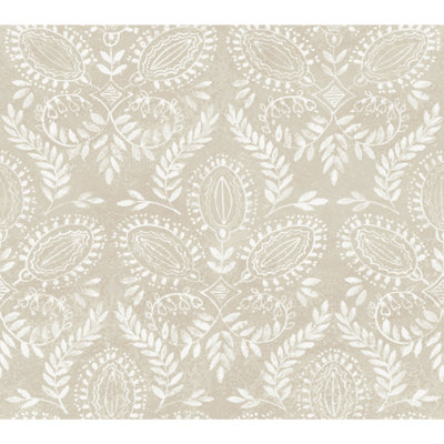 Laurel Damask Double Roll