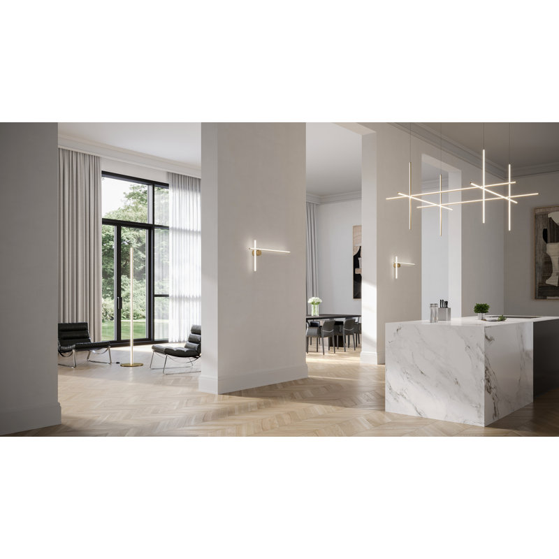 Coordinates 3 - Light Unique/Statement Modern Linear LED Pendant