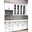 Armoire de base blanche à porte simple avec tablettes réglables pour la cuisine, la buanderie et la salle de bain, charnière à fermeture en douceur, assemblage facile en caoutchouc, tiroir en bois massif, tablettes de style shaker de 18 x 34,5 x 24 po, installer,