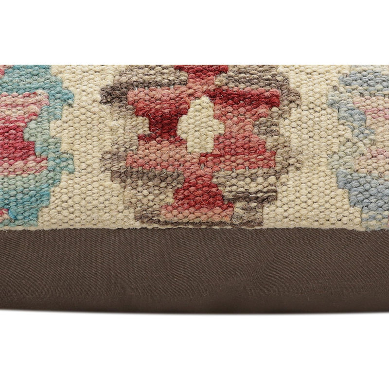 Coussin Boho Chic Janie tissé à la main turque - 17 po x 18 po
