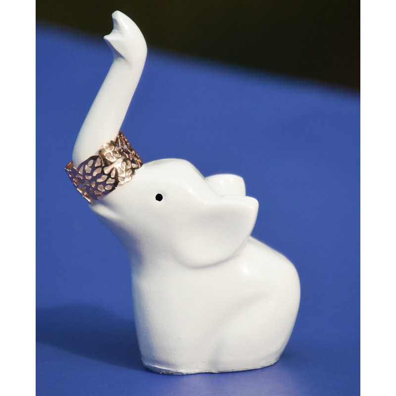 Criollo Metal Ring Holder, White
