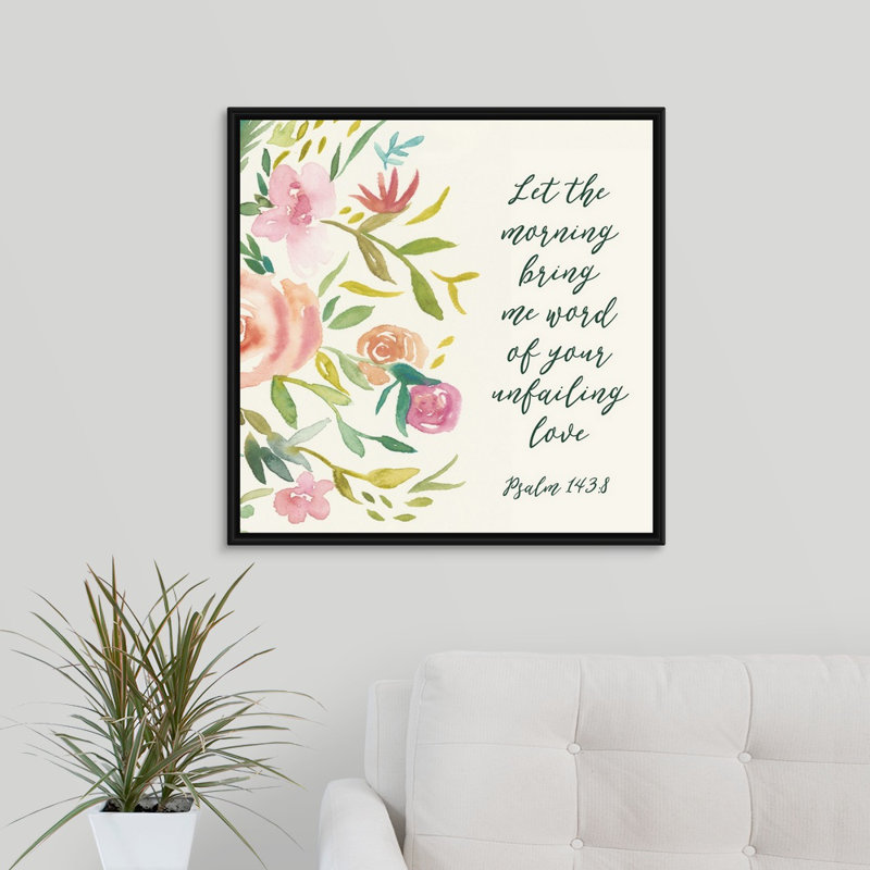 Grace upon grace ii-impression sur toile, H 25,7 po x l 25,7 po x P 1,75 po, Cadre noir
