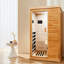 Sauna infrarouge lointain intérieur pour 1 personne avec haut-parleurs Bluetooth et lampe de lecture à DEL
