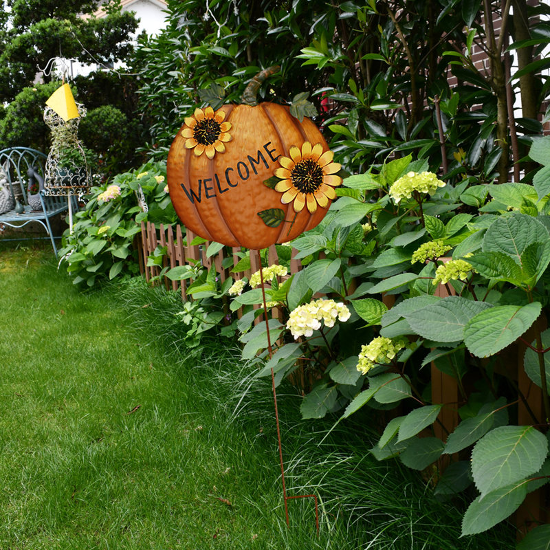 Piquet de jardin citrouille