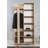 Modern Hall Stand with Multipurpose Hanging Rack, Sonoma Oak Finish, 35.4 x 75.6 x 14.2 inches | 100% Melamine Coated Particle Board, UV Coating, Numerous Shelves for Additional Storage, Stylish & Functional Design