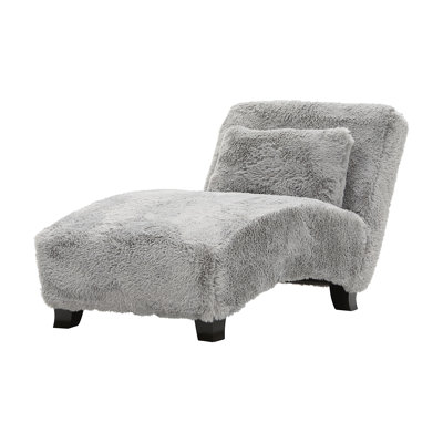 66" Upholstered Accent Chaise - Yakety Yak Dove