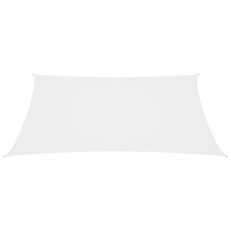Aadhiran 4m x 6m Rectangular Shade Sail, White, 500cm x 350cm