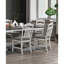 Chaises de salle à manger blanches antiques avec dossier, 2 pièces et siège en mousse, chaises d'appoint de style contemporain, blanc, dossier