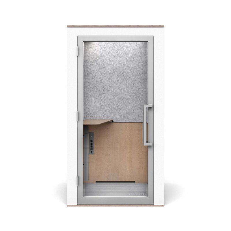 Zenbooth Solo avec bureau réglable, Blanc, Non