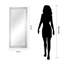 Miroir mural en forme de rectangle biseauté étagé moderne Odelia-1329851068