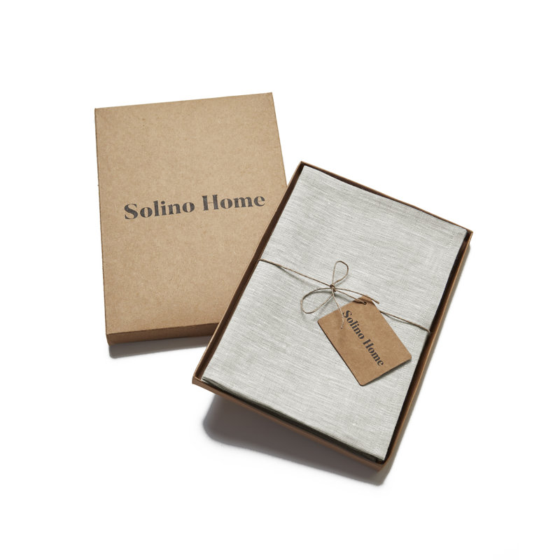 100% Pure Linen Dinner Napkins - Athena, Oyster Gray