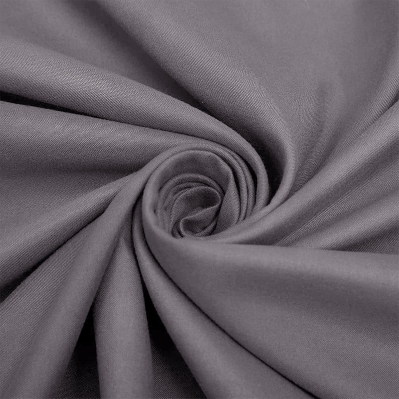 Super Soft Microfiber Fitted Sheet – 25cm Deep Pocket, Brushed Finish, Kingsize (5'), Grey