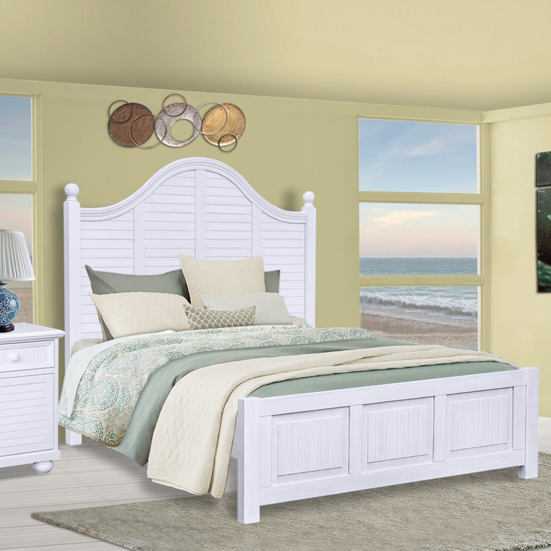 Beachfront Crete Arched Panel Bed, Full