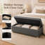 Banc de rangement en similicuir 60 po-1558685634